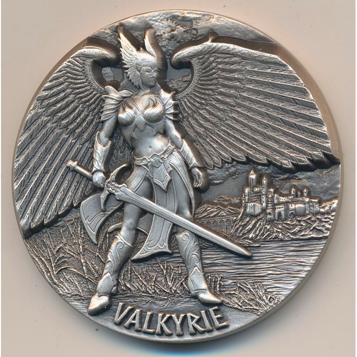 Tokelau 10 Dollars 2016 Valkyrie 3 Oz sølv Kv 0