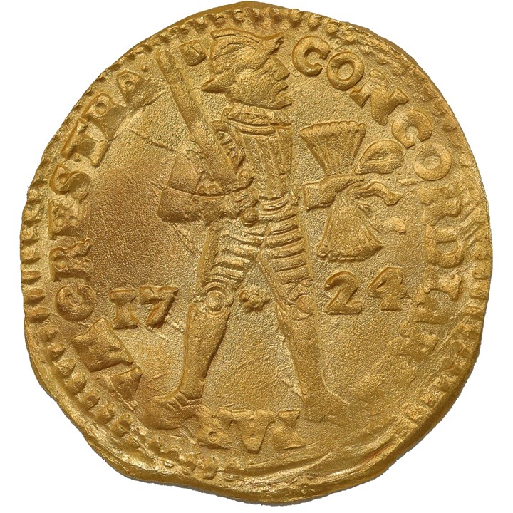 Netherlands (Akerendam Treasure) Dukat 1724 UNC