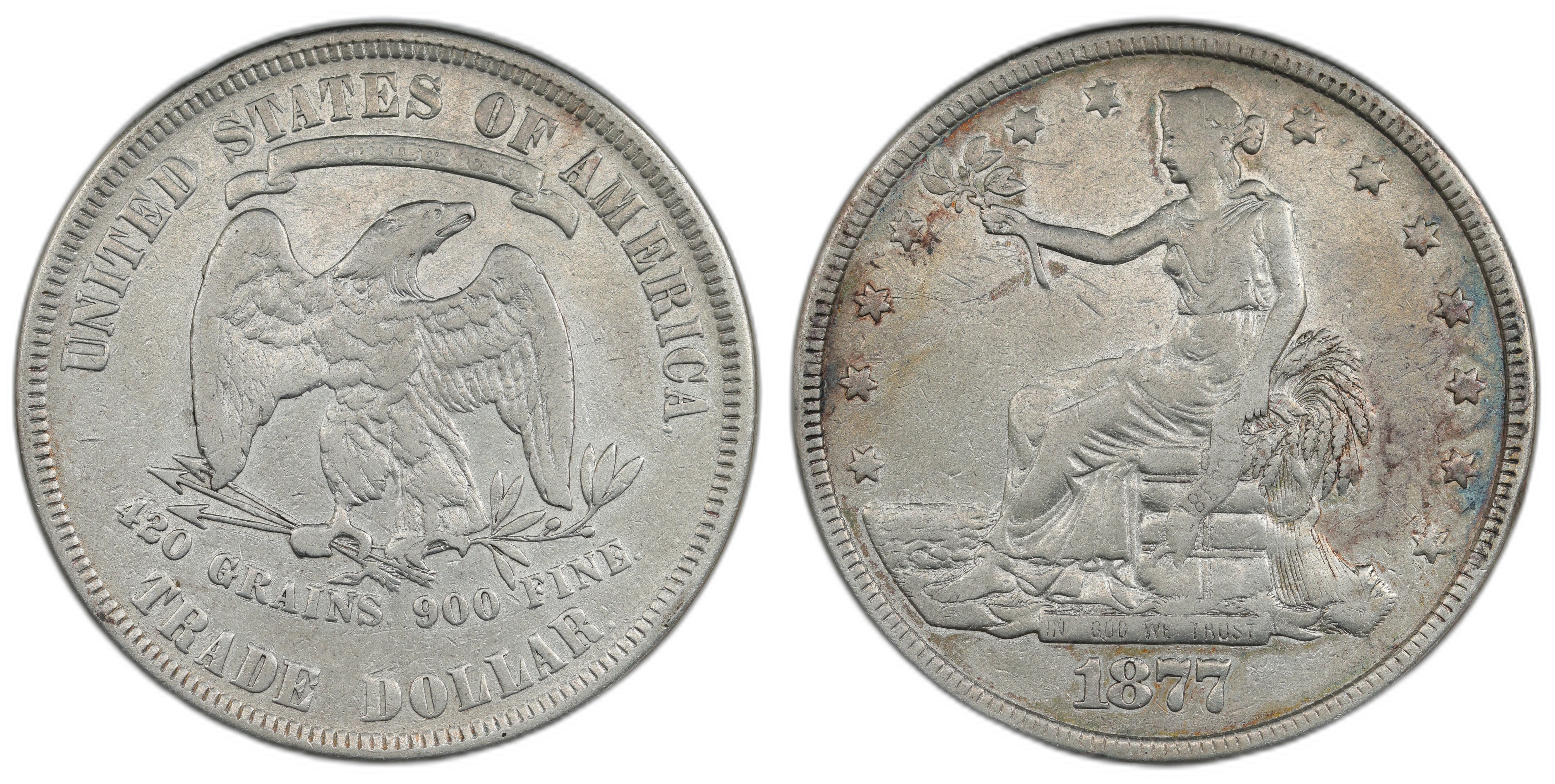 USA Dollar 1877 Kv VF, Cleaned