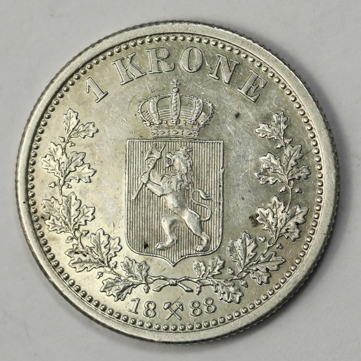 1 Krone 1888 Kv 0/01