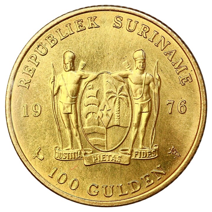 Suriname 100 Gulden 1975 Kv 0