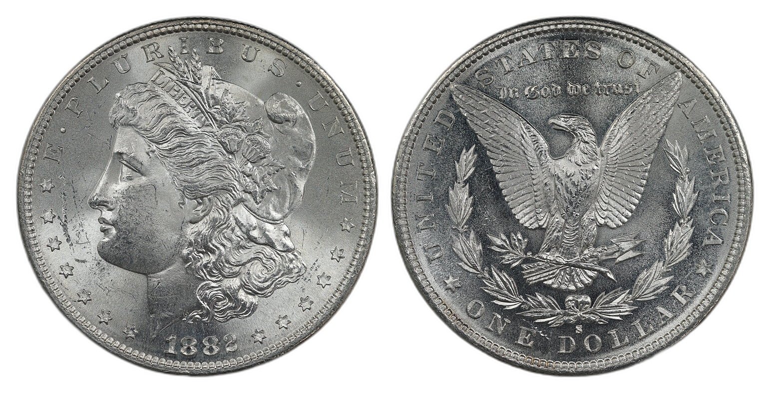 USA Dollar 1882-S Kv: UNC