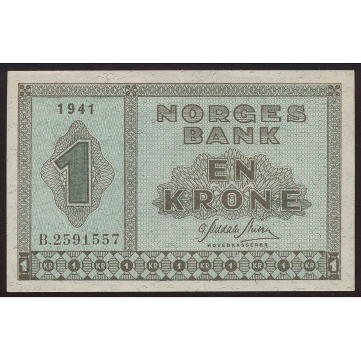 1 Krone 1941 B Kv 0/01
