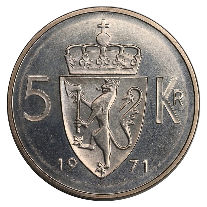 5 Kroner 1971 Prakt 