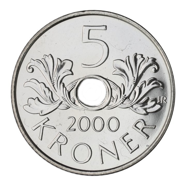 5 Kroner 2000 Kv 0