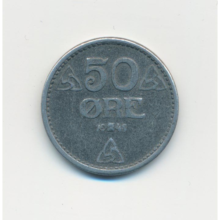 50 Øre 1945 Kv 1+
