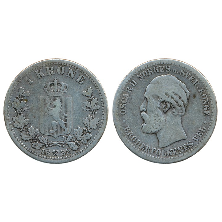 1 Krone 1882 Kv 1/1-
