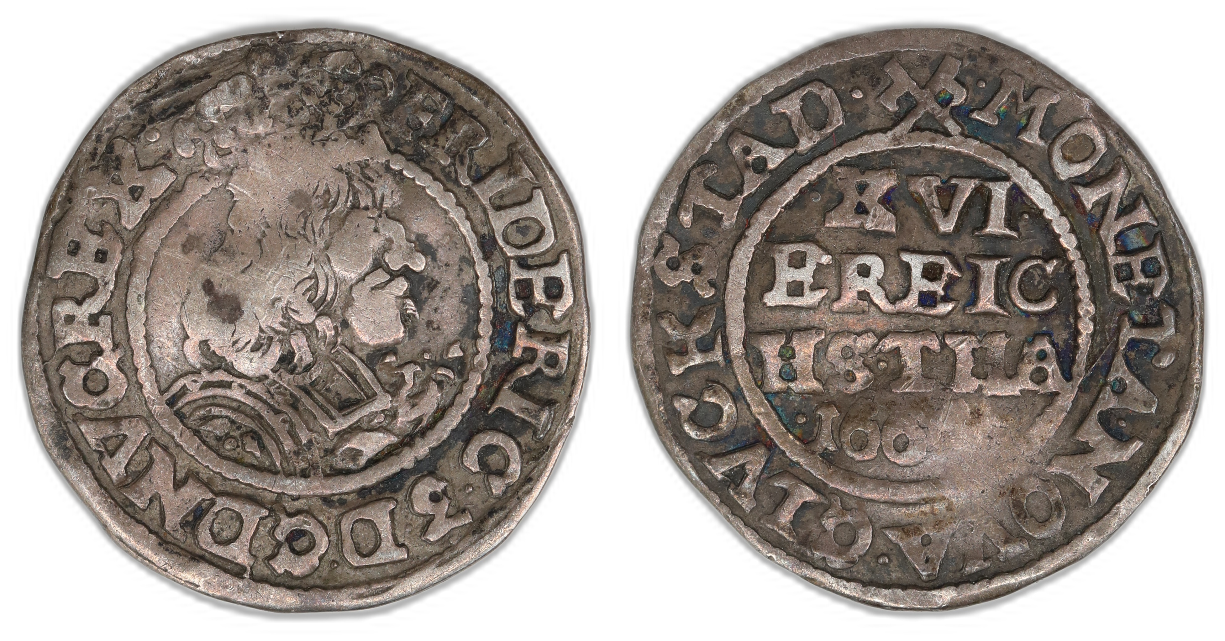 Denmark, Glückstadt 3 Schilling 1662  Kv: 1