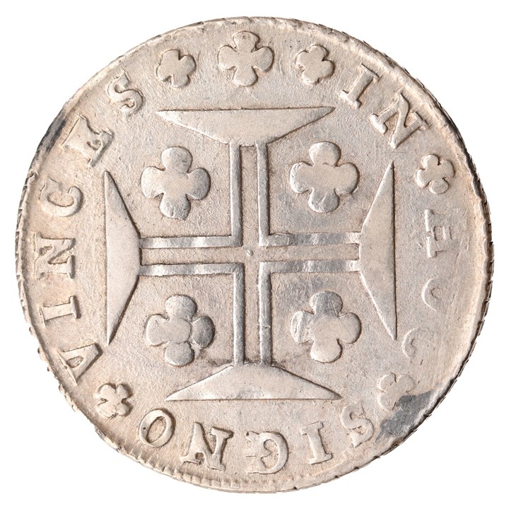 Portugal 400 Reis 1814 VF, Polished