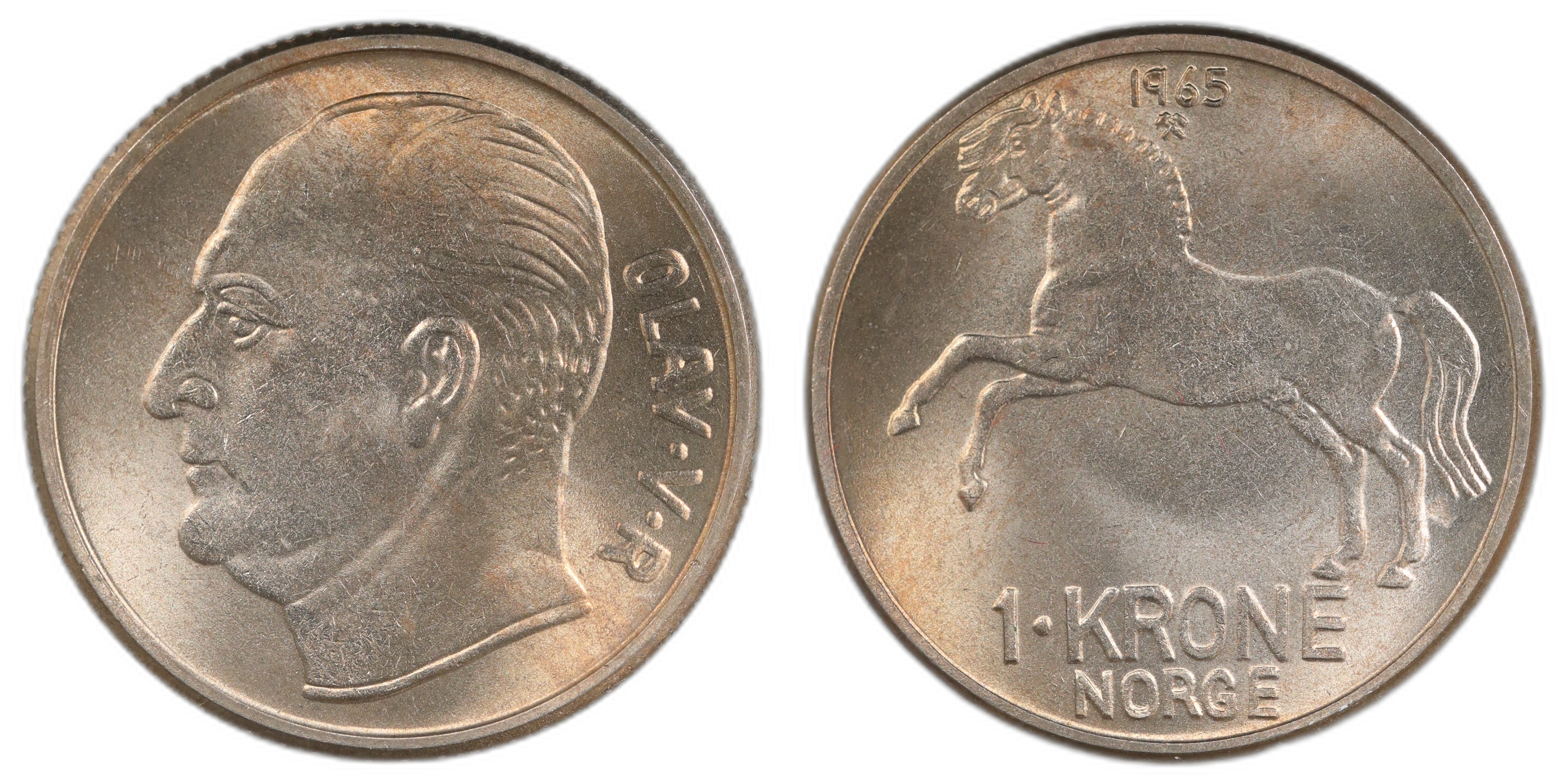 Norge 1 Krone 1965 Kv: 0