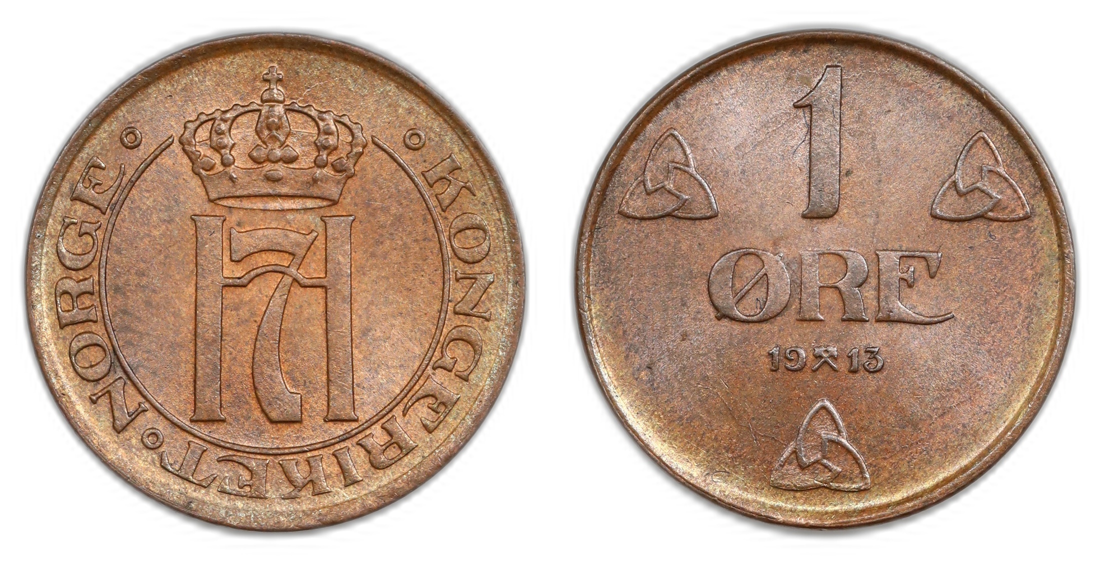 Norge 1 Øre 1913 Kv: 0