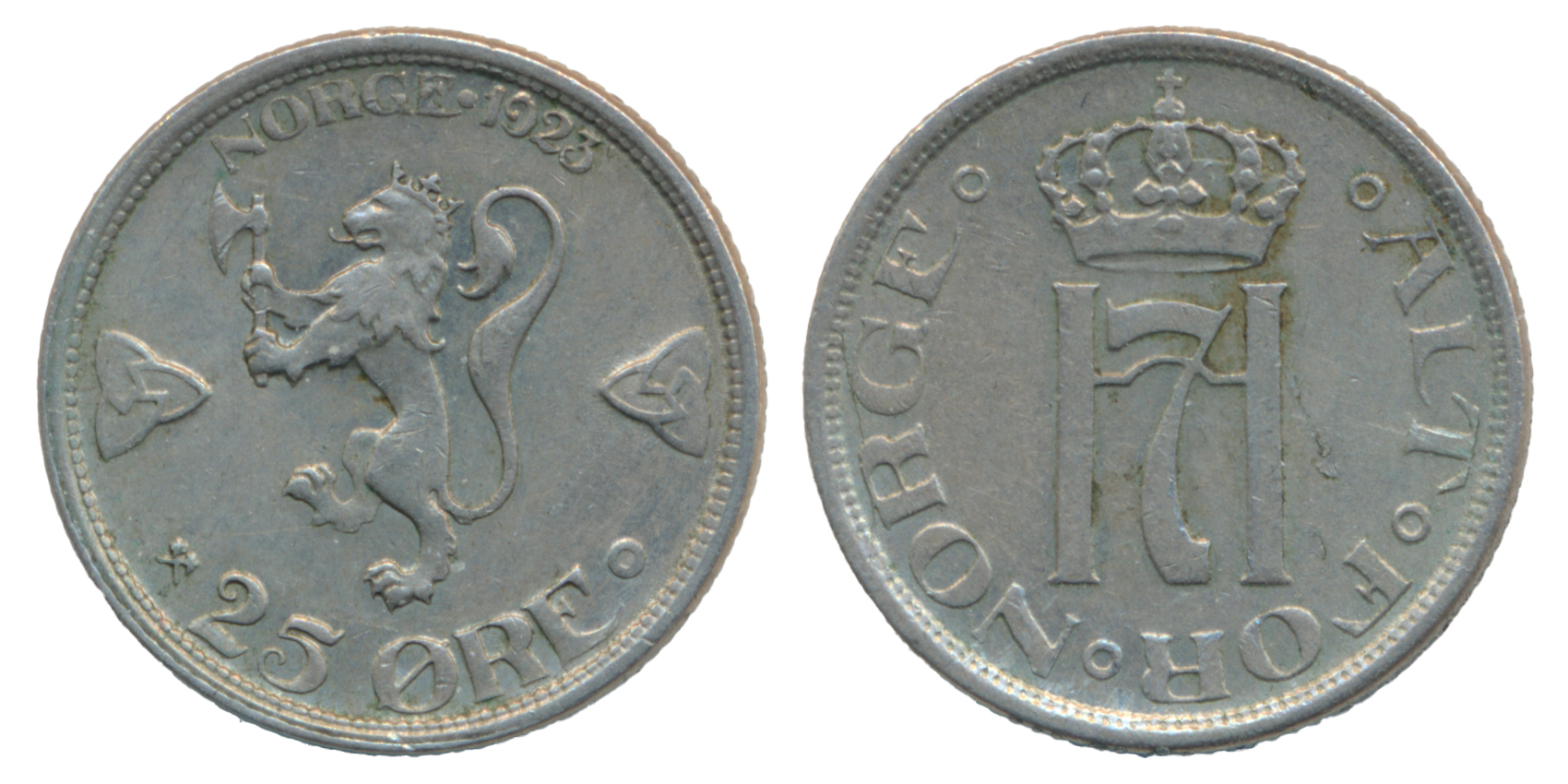 25 Øre 1923 Kv 1+