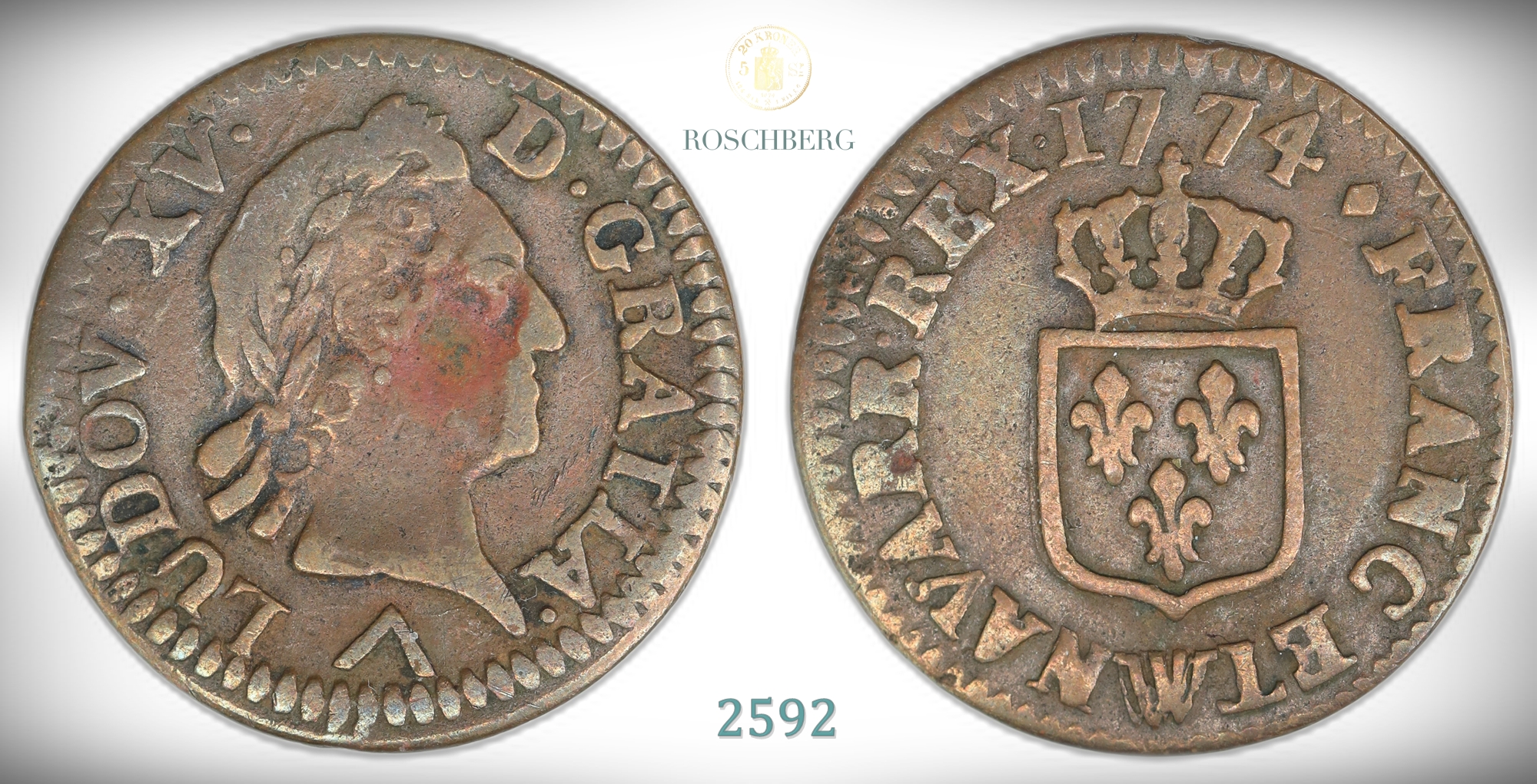 France Liard 1774-W  Kv: VF