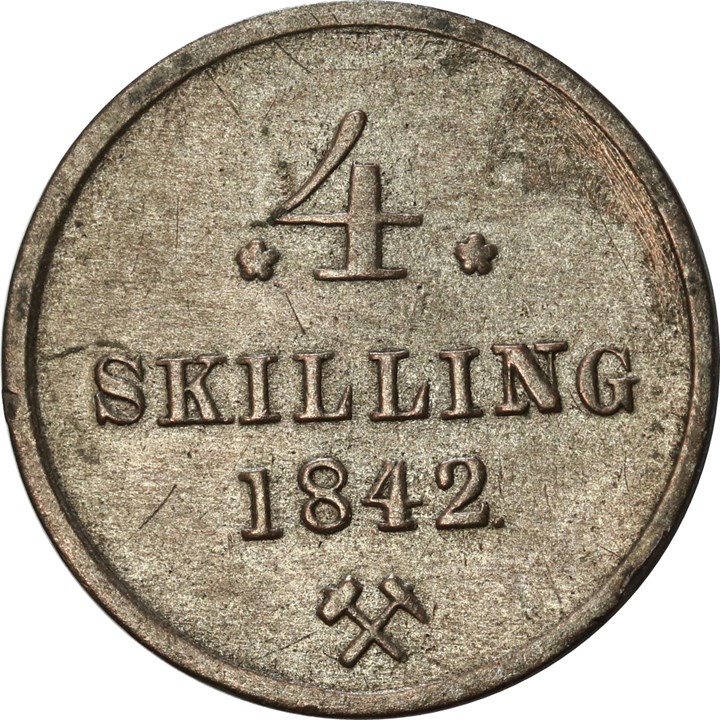 4 Skilling 1842 Kv 1