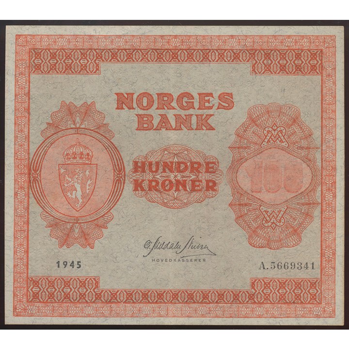 100 Kroner 1945 A Kv 01 (AU)