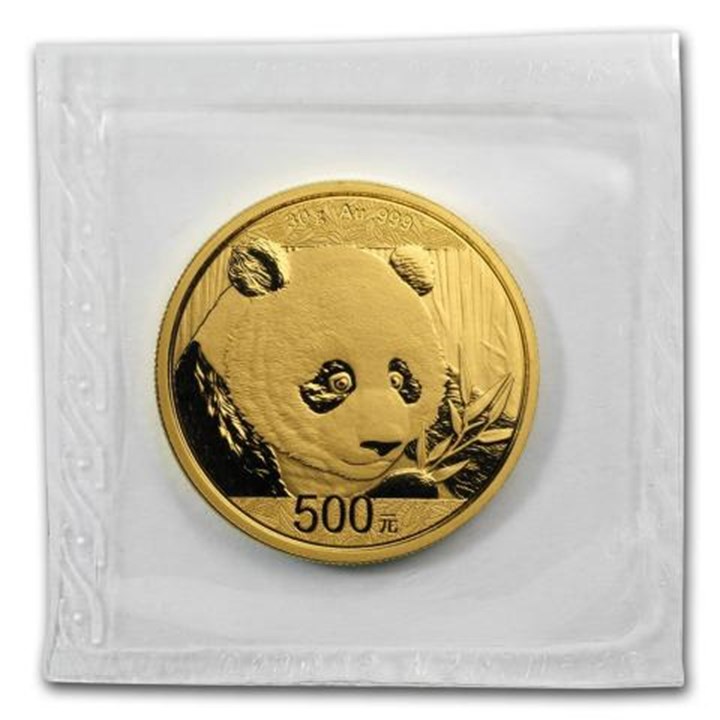 Kina Panda 2018 30 Gram 999 Gull BU