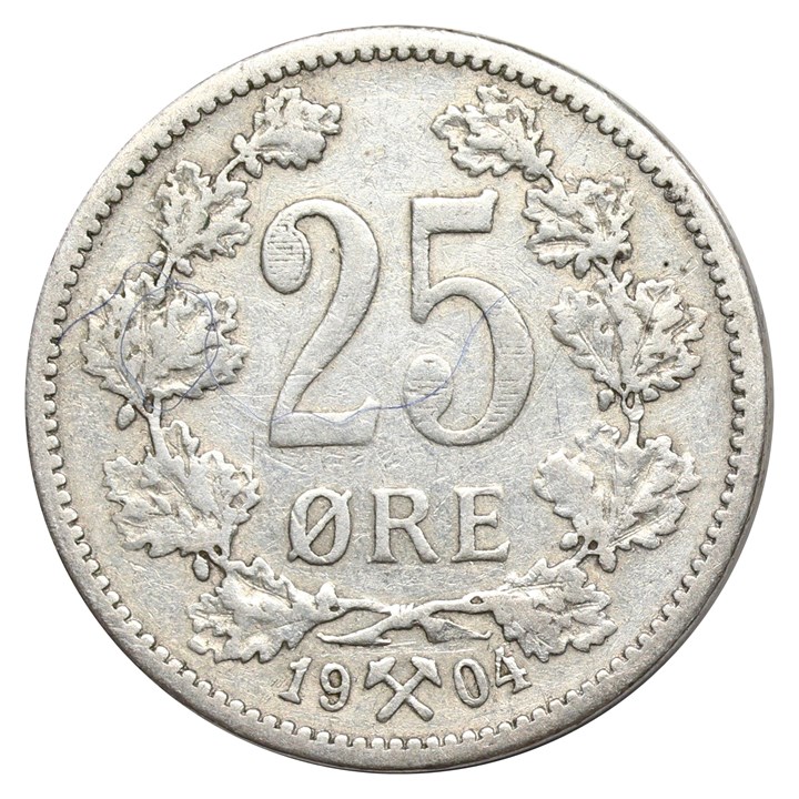 25 Øre 1904 Kv 1