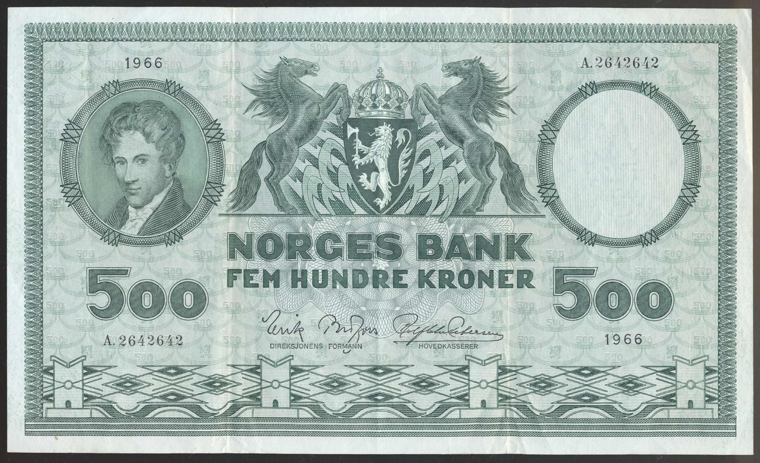 500 Kroner 1966 A Kv 1