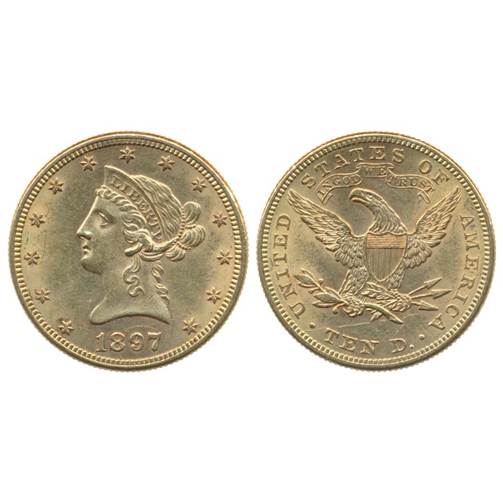 USA 10 Dollars 1897 Kv 01