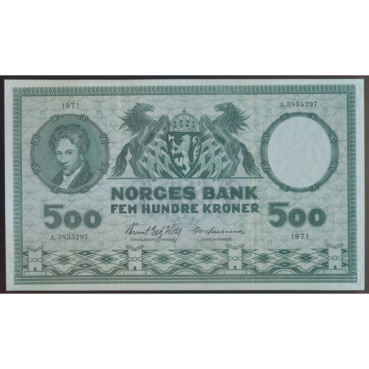 500 Kroner 1971 A Kv 1+/01 (XF/AU)