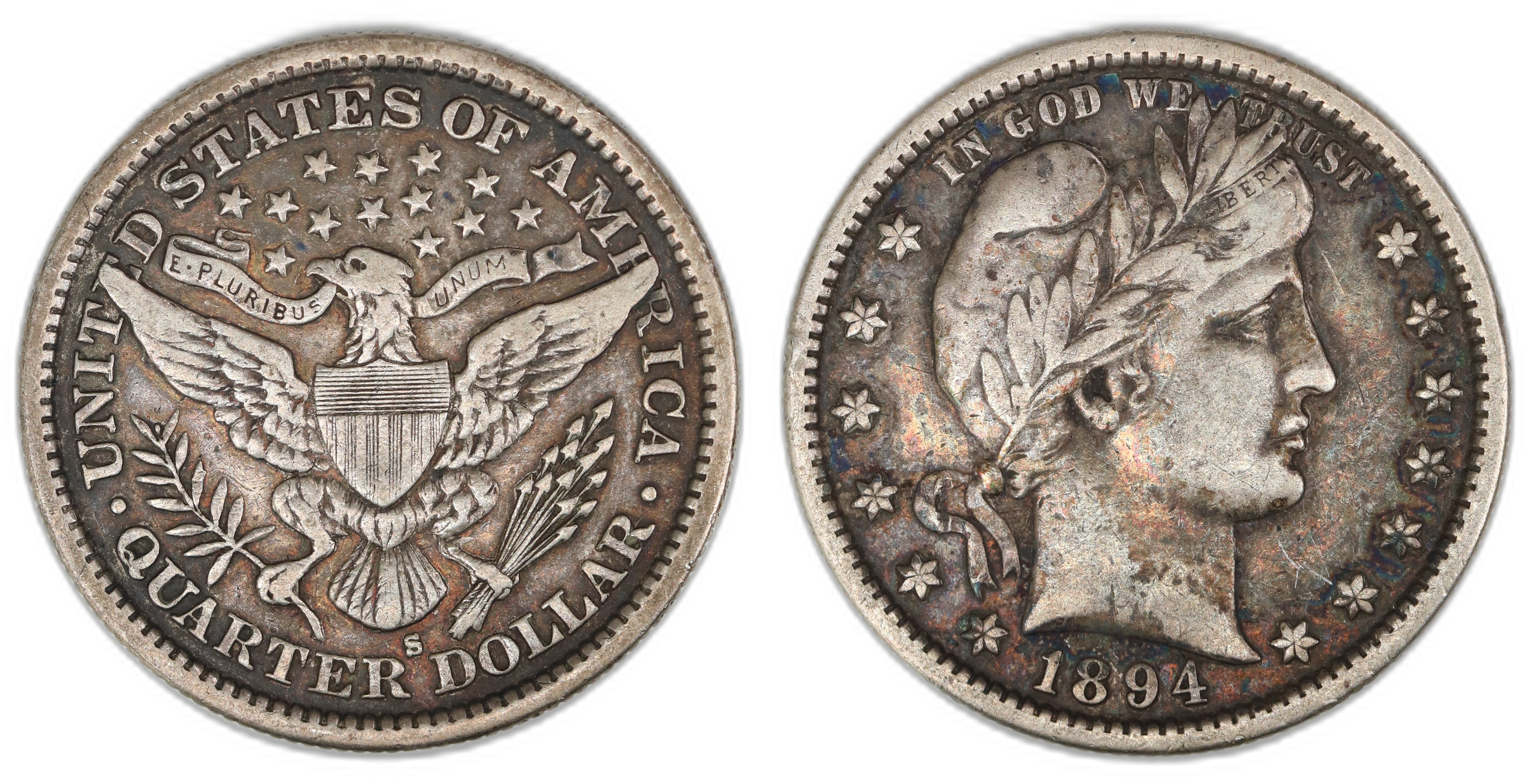 USA Quarter 1894-S  Kv: VF