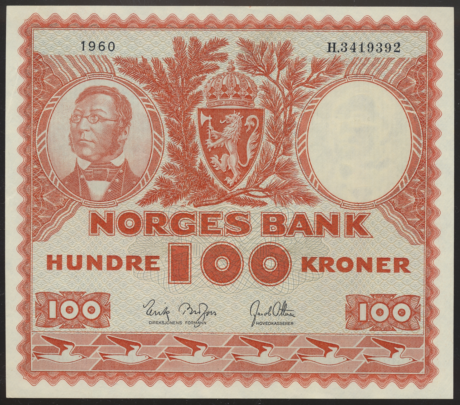 100 Kroner 1960 H Kv 01 (AU)