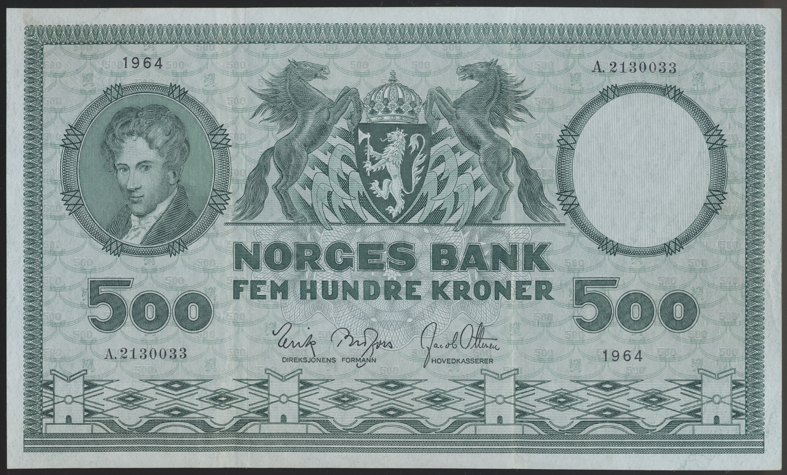 500 Kroner 1964 A Kv 1+