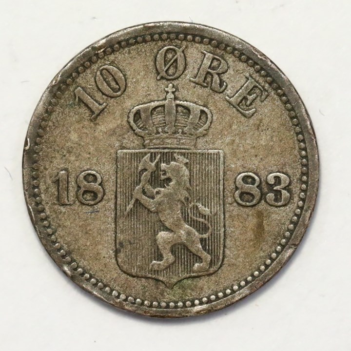 10 Øre 1883 Kv 1