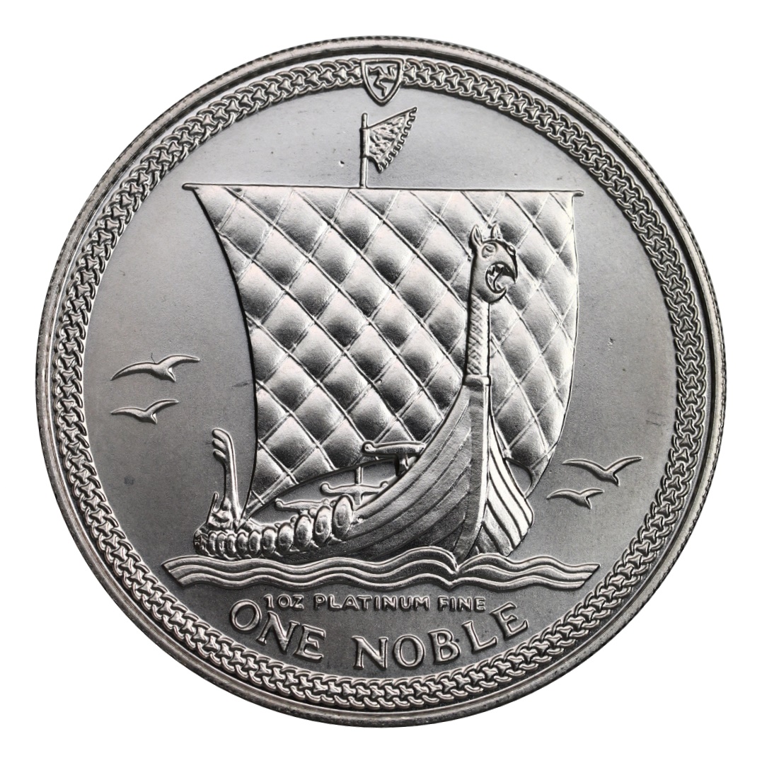 Isle of Man Noble 1983 UNC 1 Oz Platinum