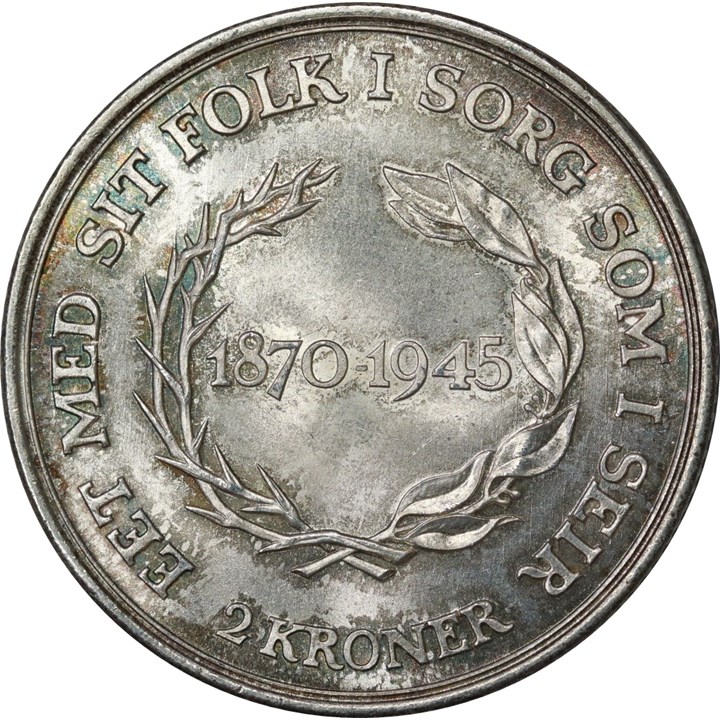Danmark 2 Kroner 1937 Kv 0