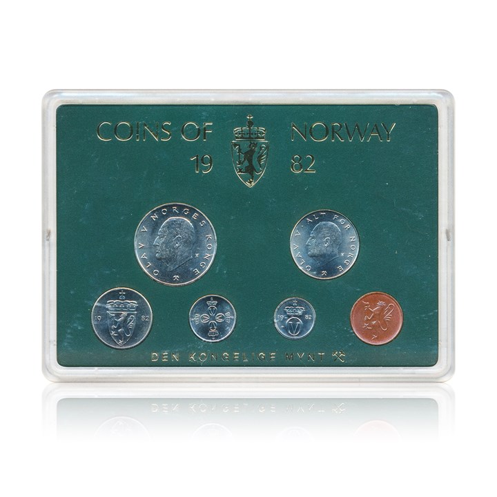 Myntsett 1982 Hardplast