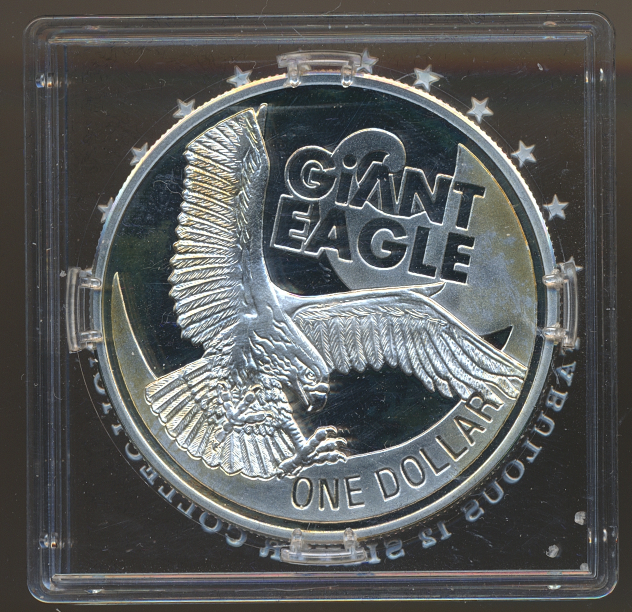 New Zealand 1 Dollar 2009 "Giant Eagle" 1 Oz 999 Sølv UNC