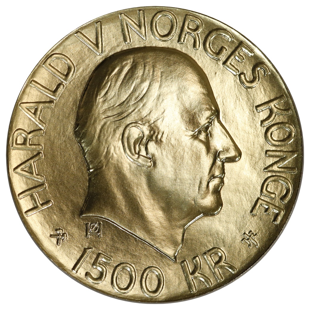 Norge 1500 Kroner 1/2 Oz Gull Tilfeldig valgt type