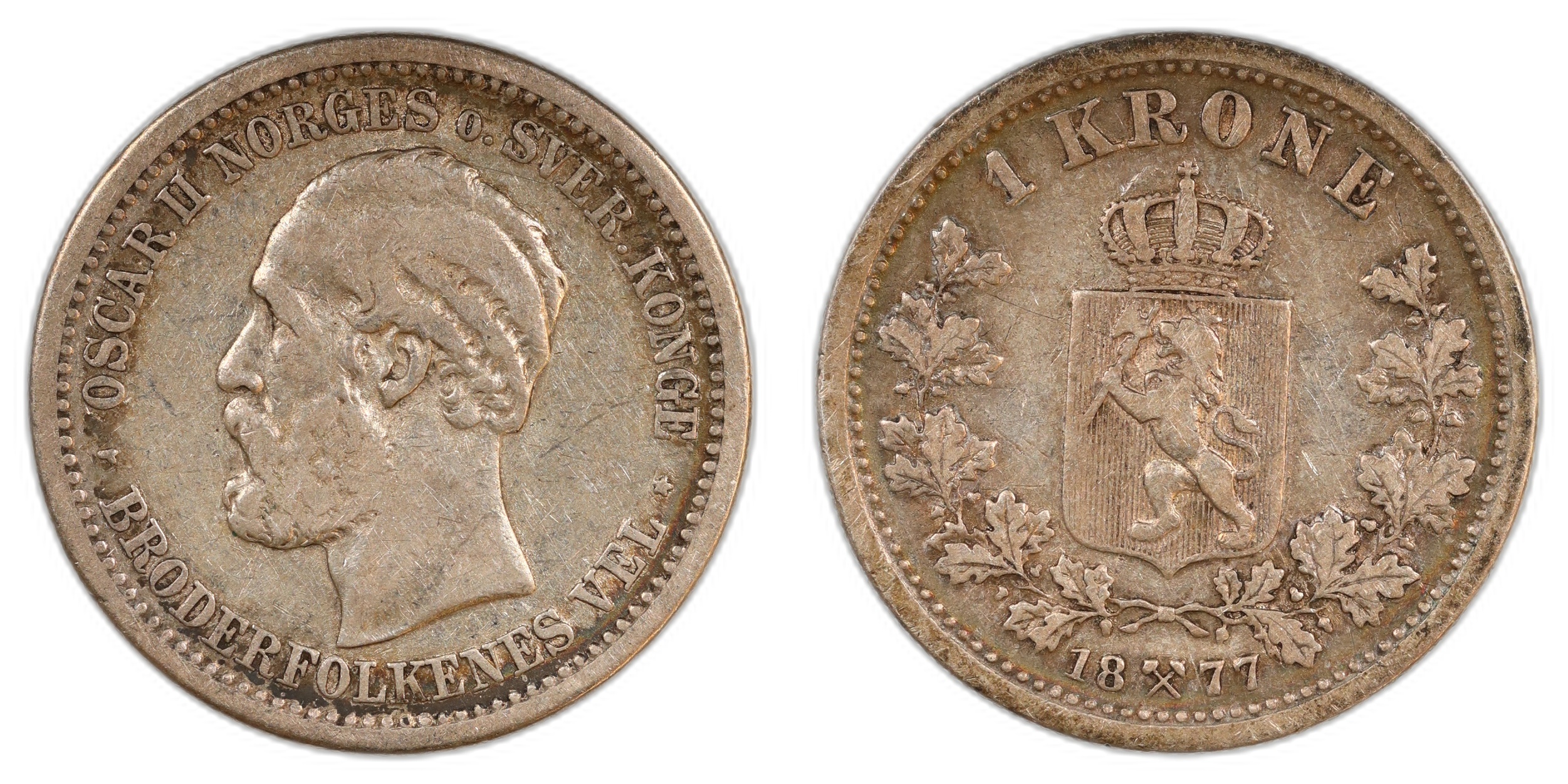1 Krone 1877 Kv 1