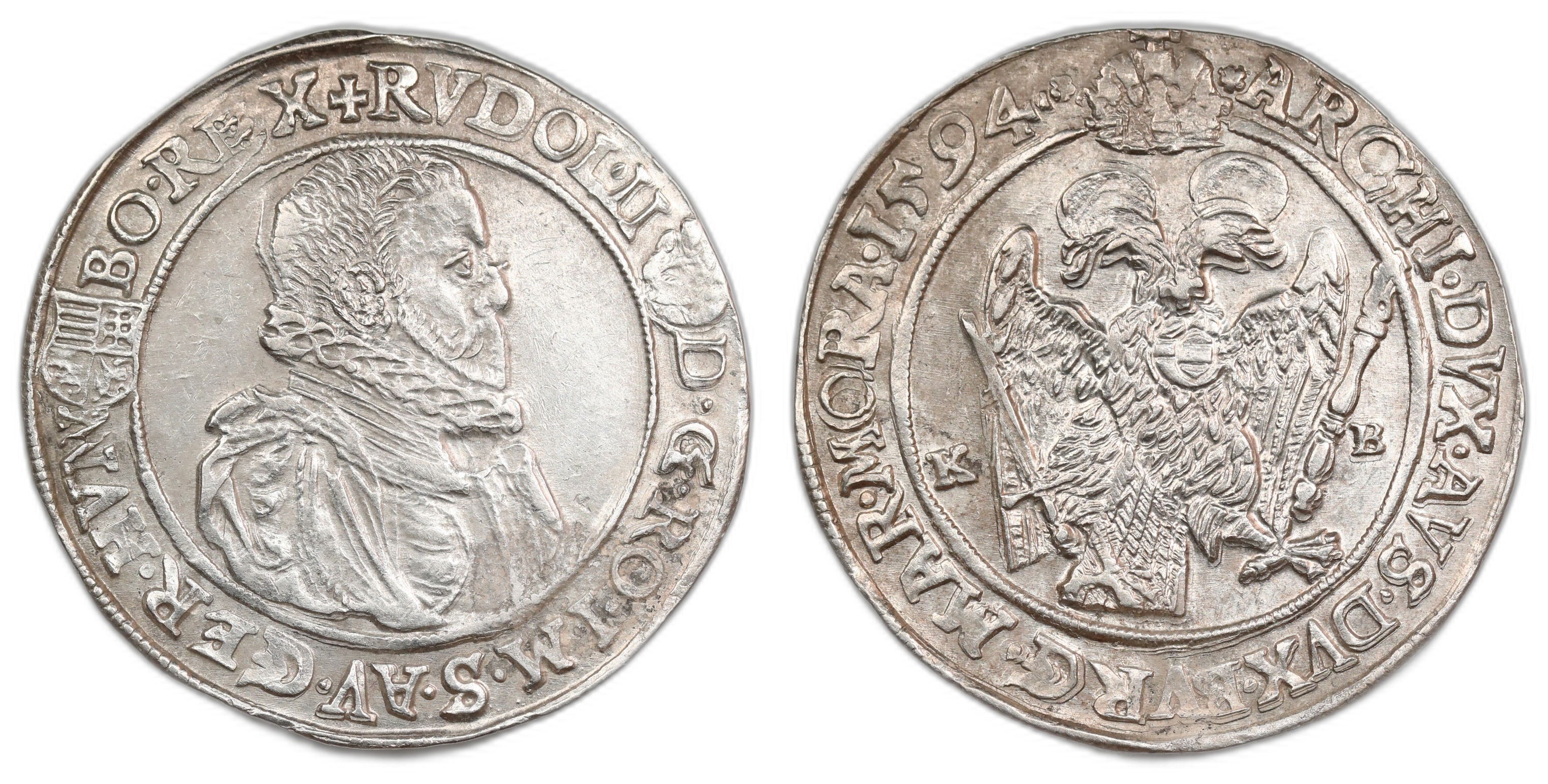 Hungary Thaler 1594-KB Kv: AU