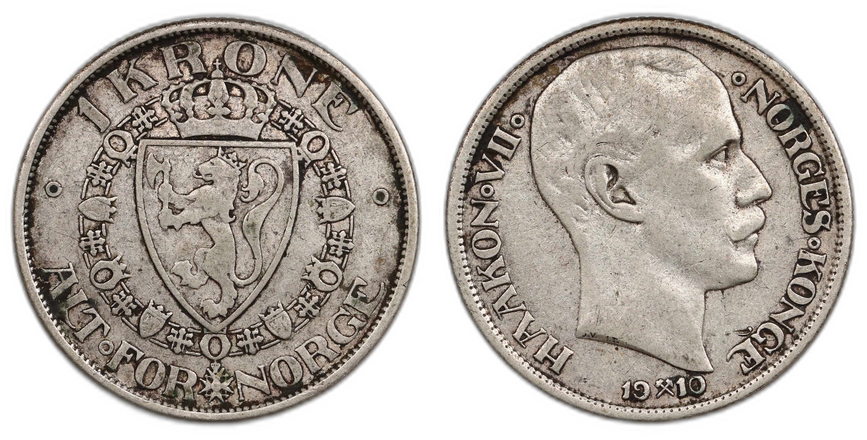 Norge 1 Krone 1910 Kv: 1