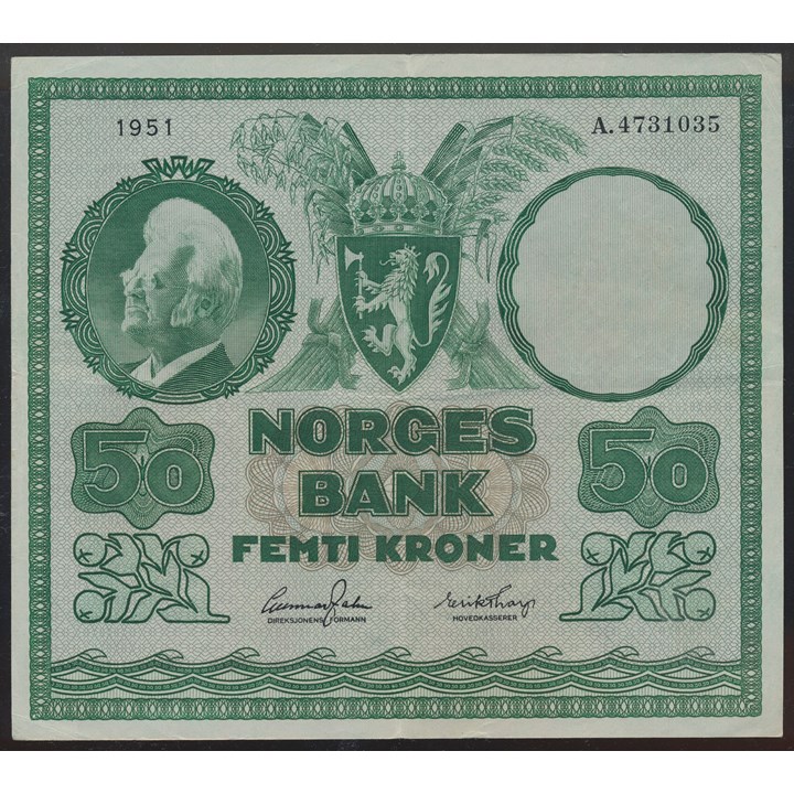 50 Kroner 1951 A Kv 1+