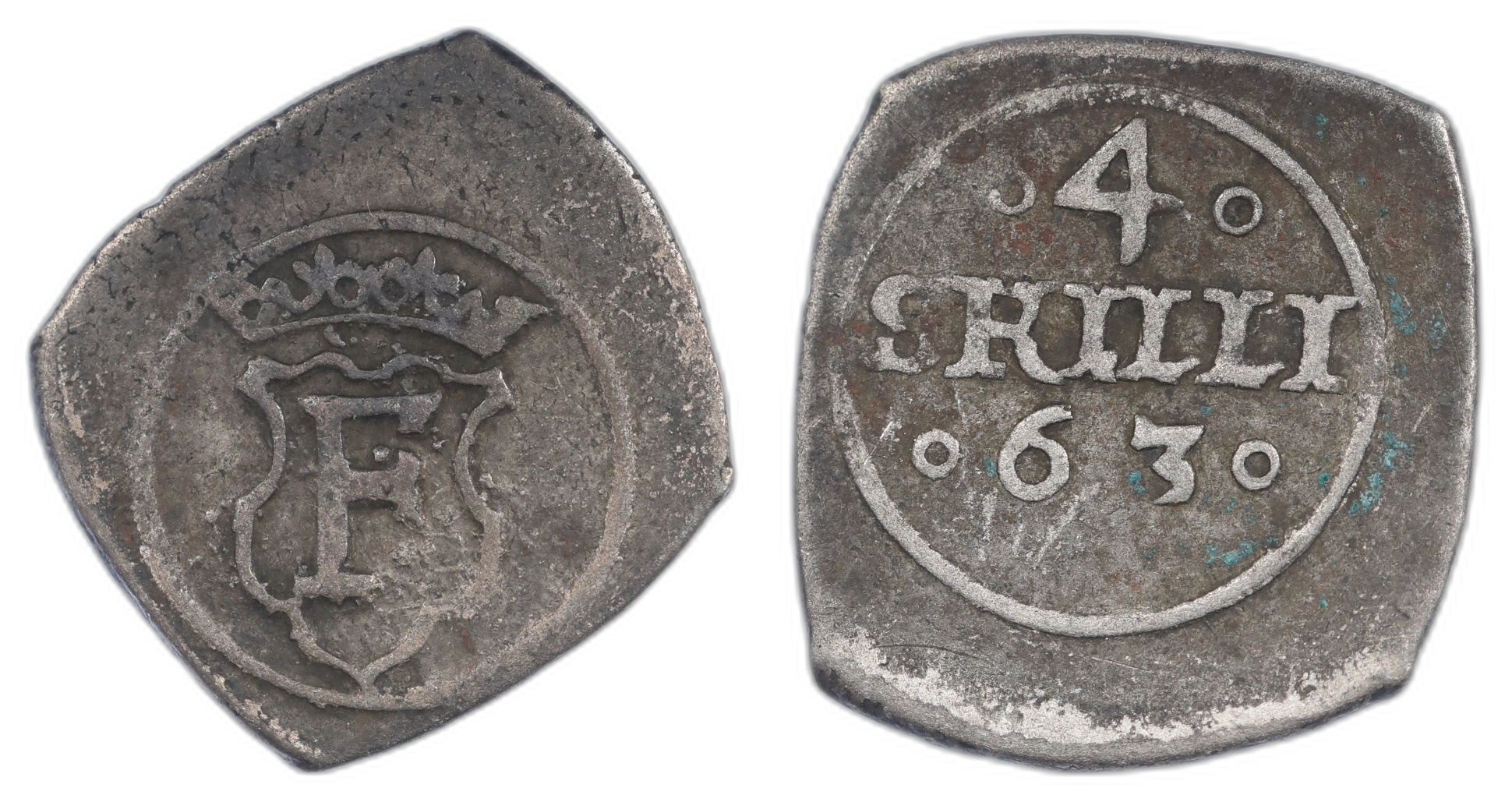 Danmark 4 Skilling 1563 Kv: 1 (VF
