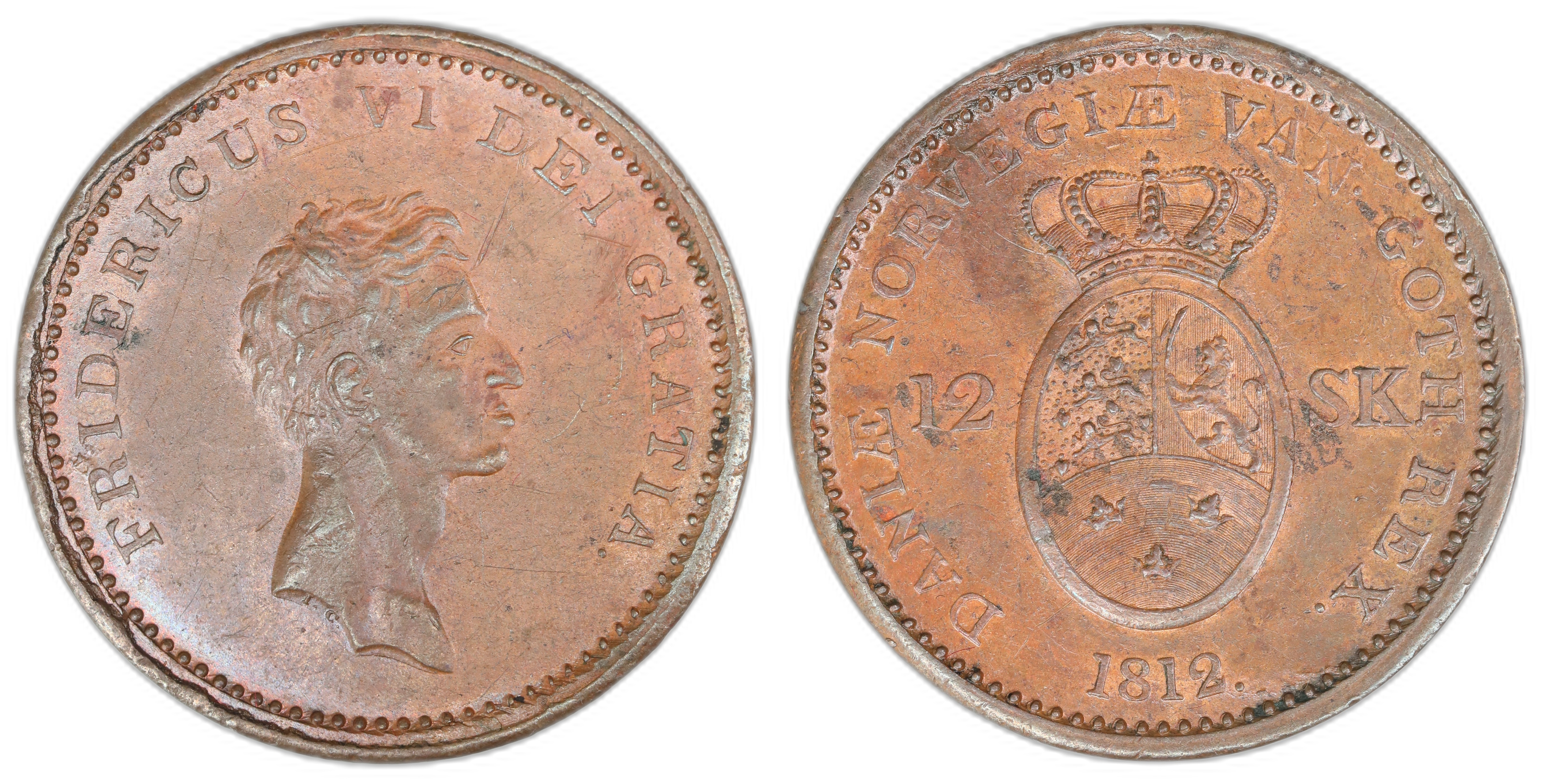 Danmark 12 Skilling 1813  Kv: 01