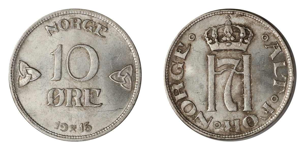 10 Øre 1915 Kv 0