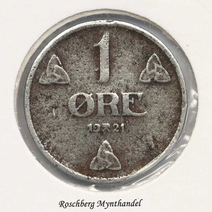 1 Øre 1921 Jern Kv 1