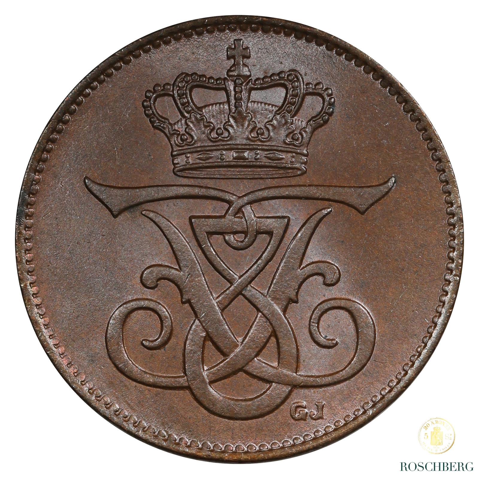 Danmark 2 Øre 1912 Kv 0