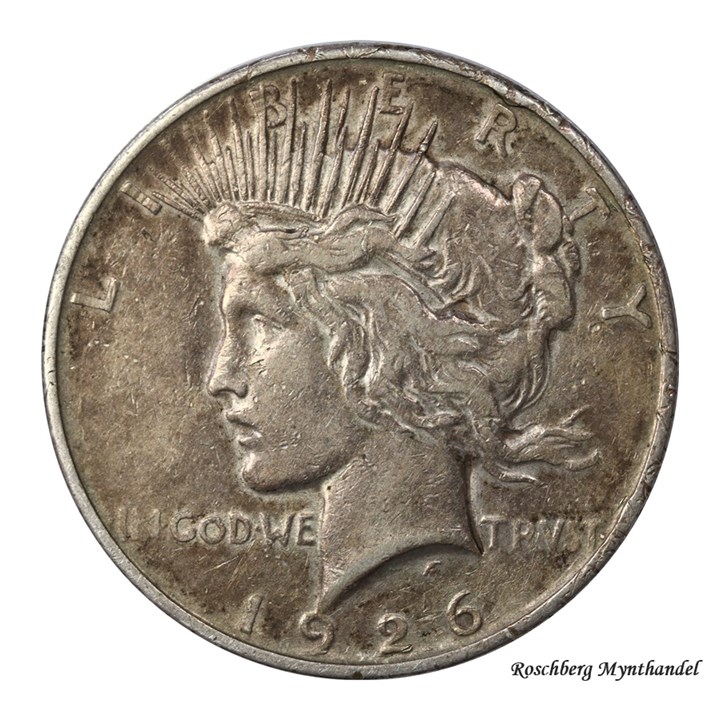 USA Peace Dollar 1926 D Kv 1+