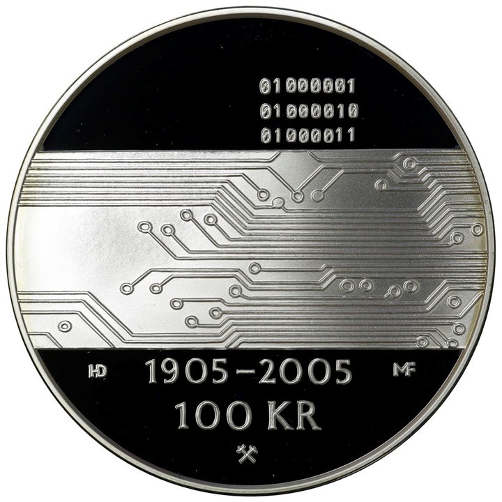 100 Kroner 2005 Hundreårsmynten Nr. 3 Proof