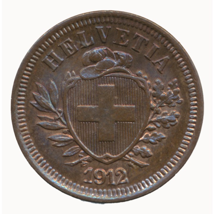 Switzerland 1 Rappen 1912 UNC