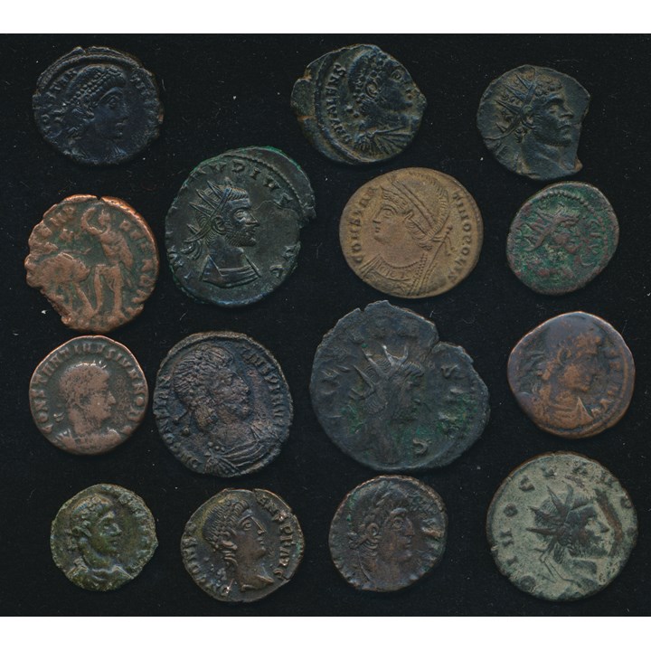 Studielott med 15 Romerske mynter
