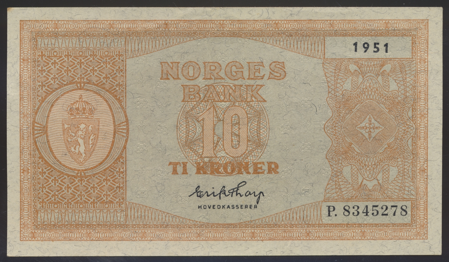 10 Kroner 1951 P Kv 01