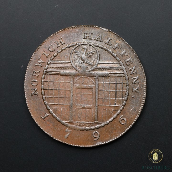 GB - Norwich Half Penny Token 1796 Kv UNC
