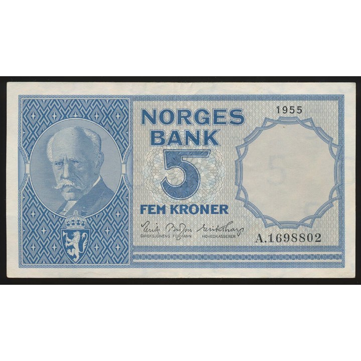 5 Kroner 1955 A Kv 1+