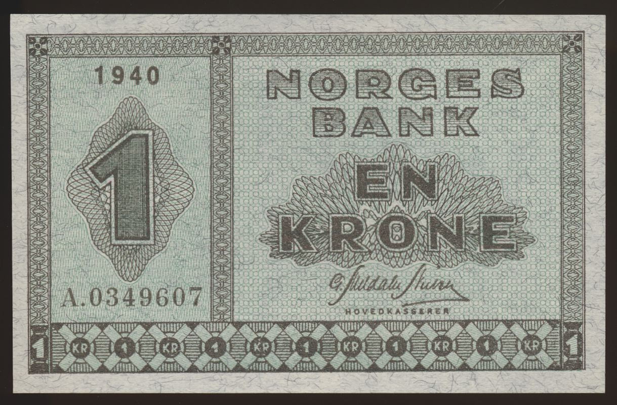 1 Krone 1940 A Kv 0